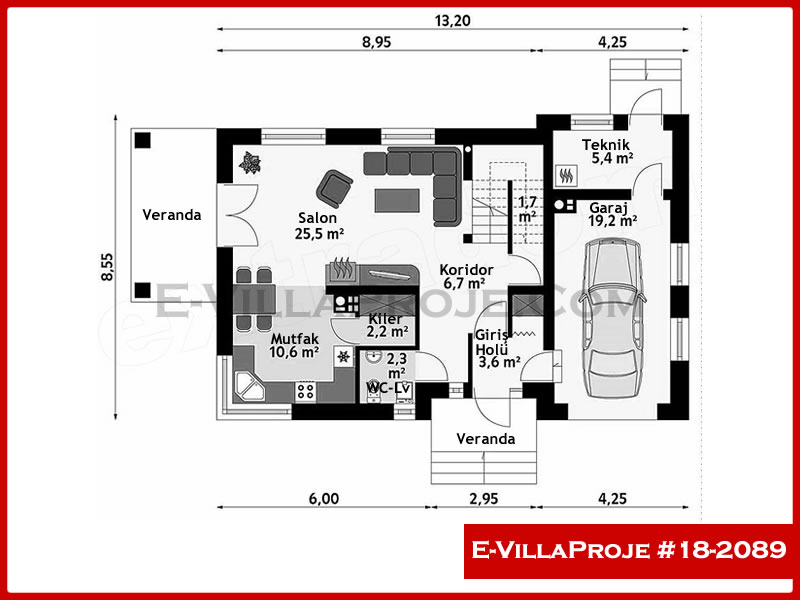 Ev Villa Proje #18 – 2089 Ev Villa Projesi Model Detayları