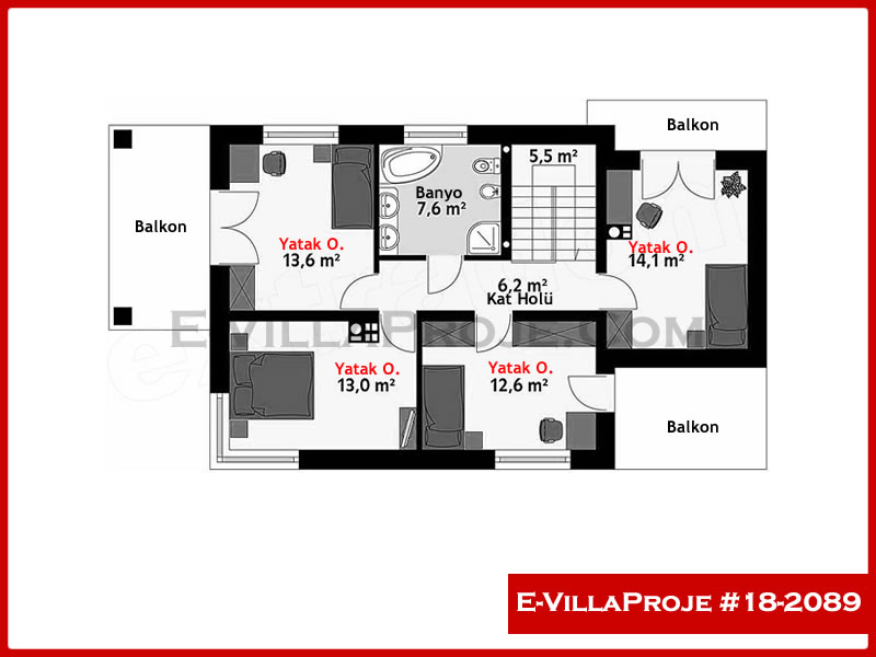 Ev Villa Proje #18 – 2089 Ev Villa Projesi Model Detayları