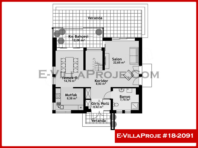 Ev Villa Proje #18 – 2091 Ev Villa Projesi Model Detayları
