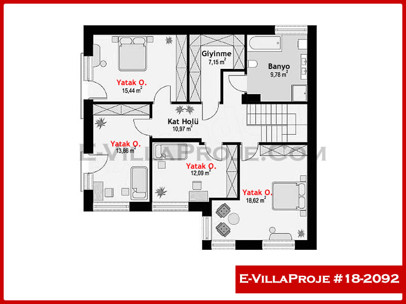 Ev Villa Proje #18 – 2092 Ev Villa Projesi Model Detayları