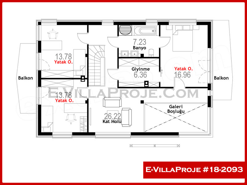 Ev Villa Proje #18 – 2093 Ev Villa Projesi Model Detayları