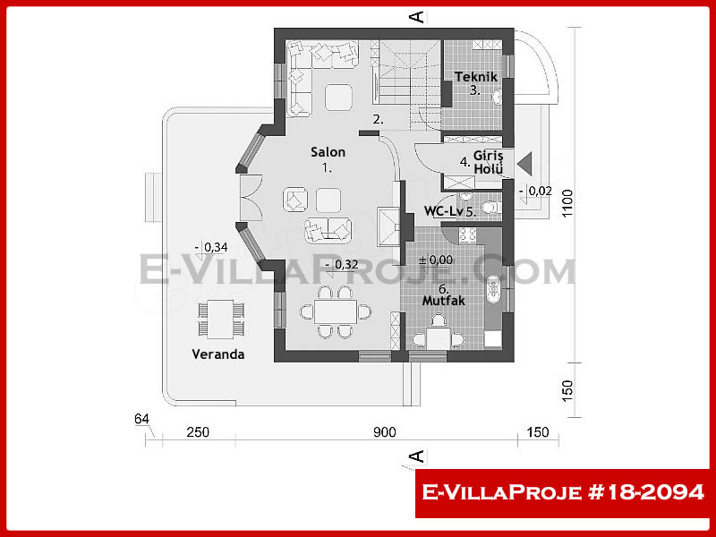 Ev Villa Proje #18 – 2094 Ev Villa Projesi Model Detayları