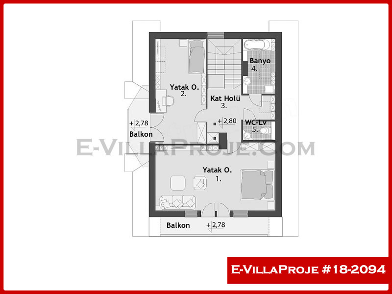 Ev Villa Proje #18 – 2094 Ev Villa Projesi Model Detayları