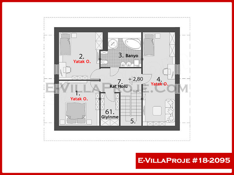 Ev Villa Proje #18 – 2095 Ev Villa Projesi Model Detayları