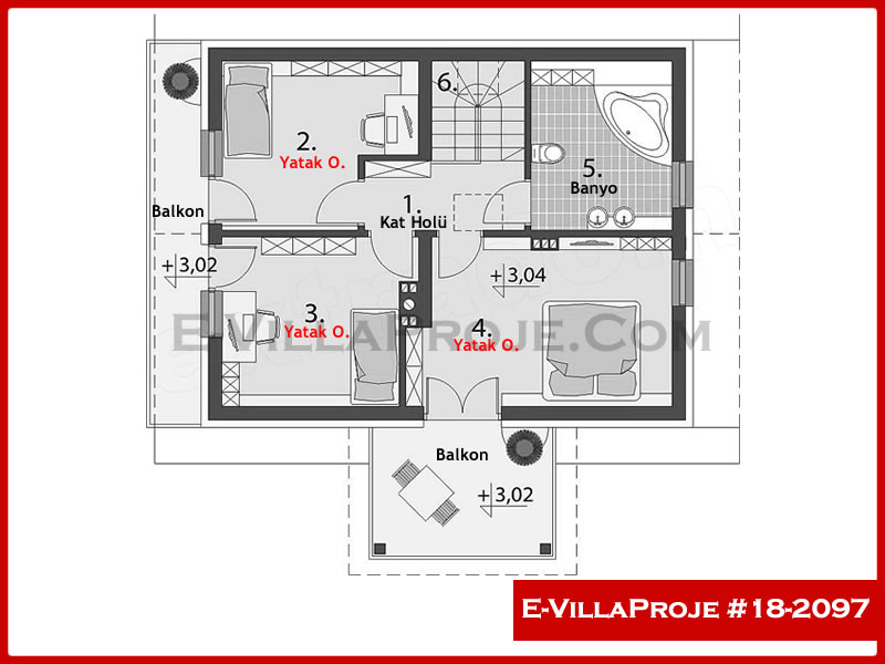 Ev Villa Proje #18 – 2097 Ev Villa Projesi Model Detayları