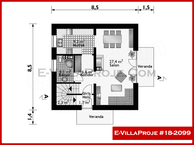 Ev Villa Proje #18 – 2099 Ev Villa Projesi Model Detayları