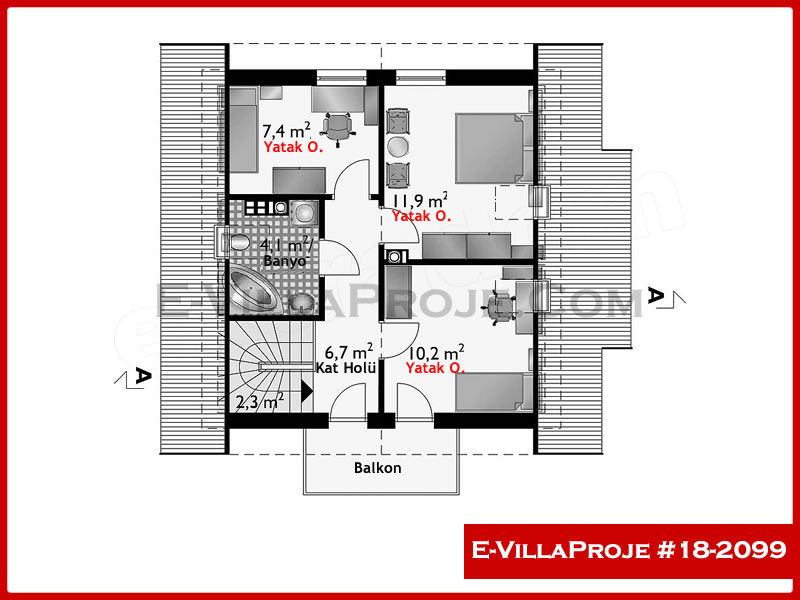 Ev Villa Proje #18 – 2099 Ev Villa Projesi Model Detayları