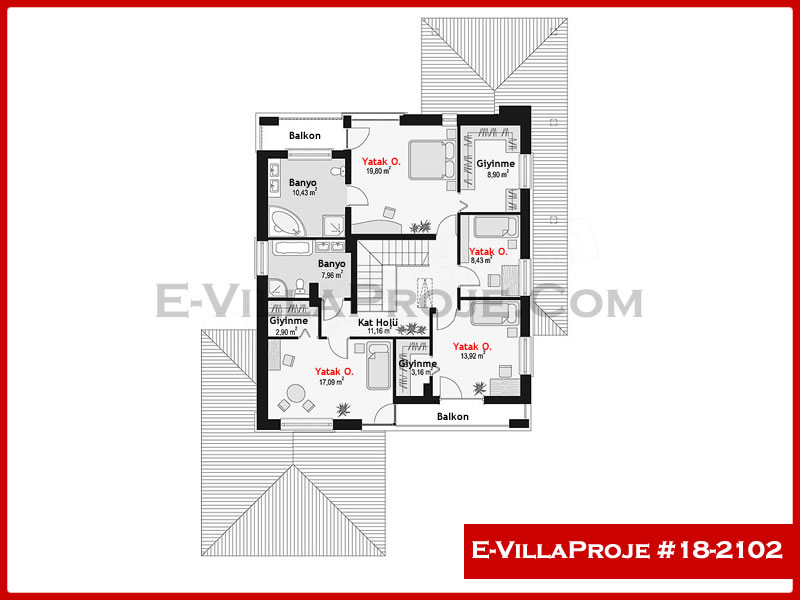 Ev Villa Proje #18 – 2102 Ev Villa Projesi Model Detayları