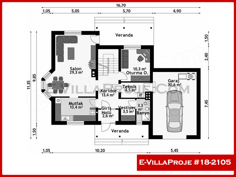 Ev Villa Proje #18 – 2105 Ev Villa Projesi Model Detayları