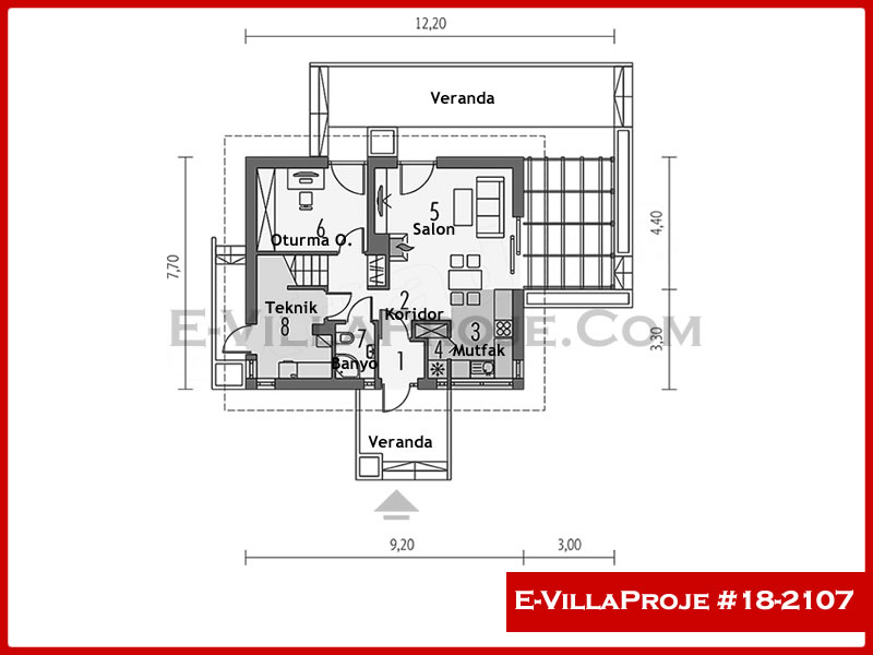 Ev Villa Proje #18 – 2107 Ev Villa Projesi Model Detayları