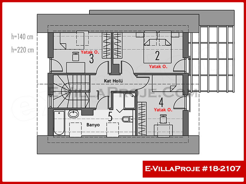 Ev Villa Proje #18 – 2107 Ev Villa Projesi Model Detayları