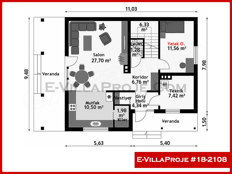 Ev Villa Proje #18 – 2108 Ev Villa Projesi Model Detayları