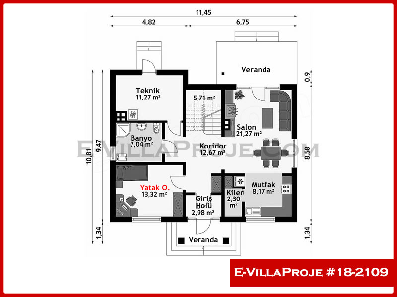 Ev Villa Proje #18 – 2109 Ev Villa Projesi Model Detayları