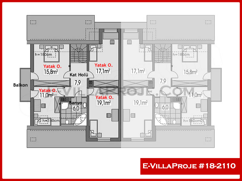 Ev Villa Proje #18 – 2110 Ev Villa Projesi Model Detayları