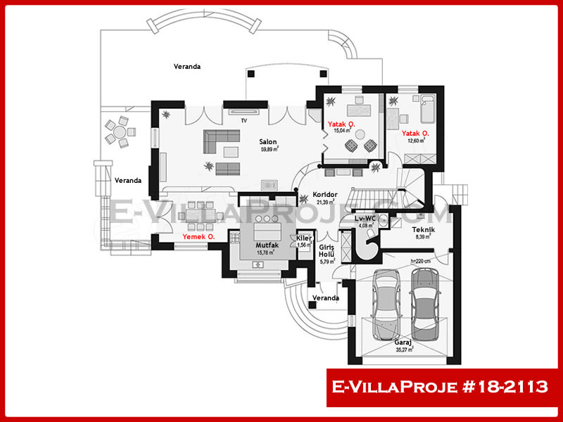 Ev Villa Proje #18 – 2113 Ev Villa Projesi Model Detayları