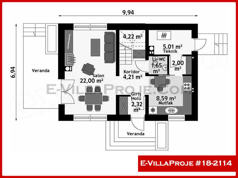 Ev Villa Proje #18 – 2114 Ev Villa Projesi Model Detayları