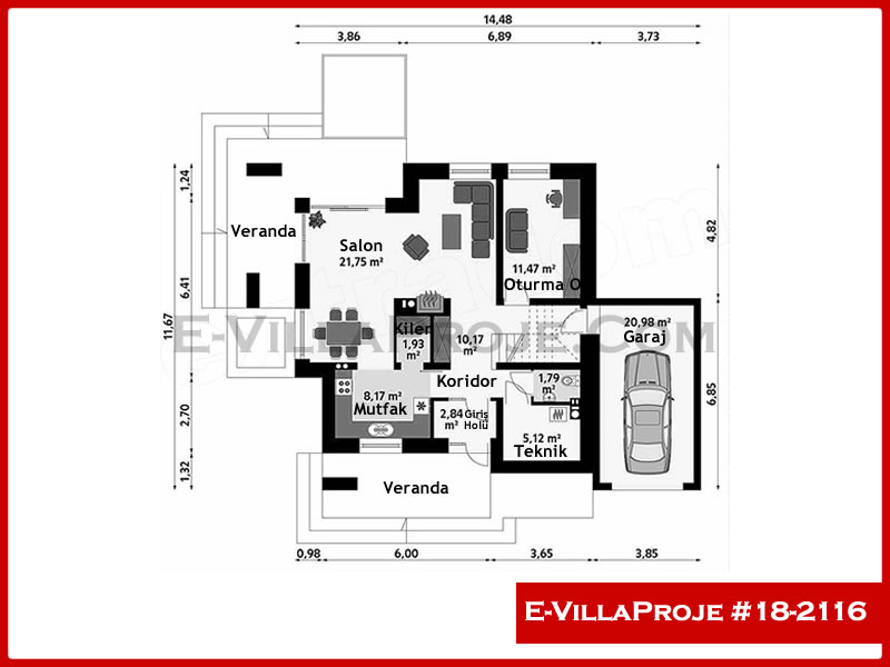 Ev Villa Proje #18 – 2116 Ev Villa Projesi Model Detayları