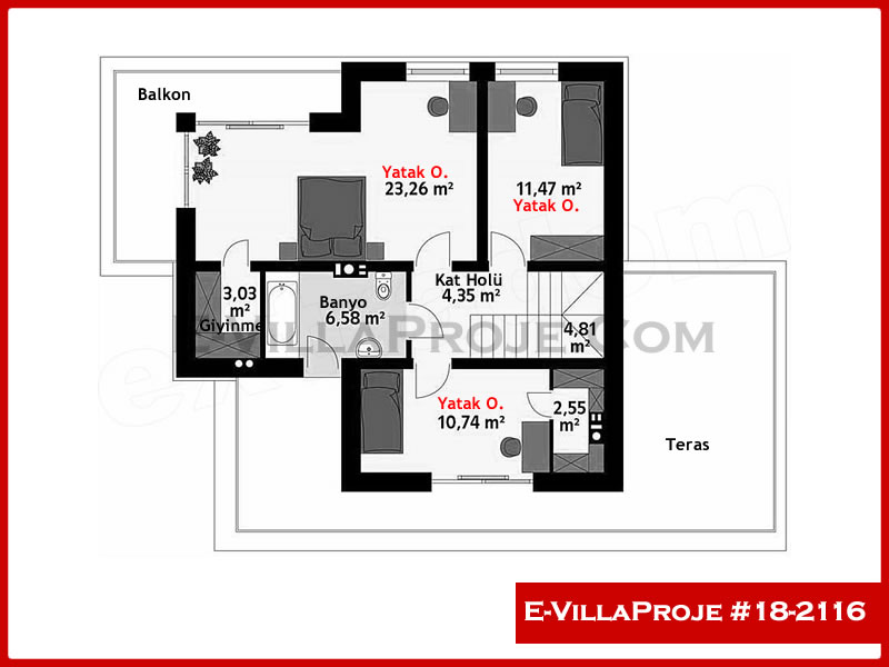 Ev Villa Proje #18 – 2116 Ev Villa Projesi Model Detayları