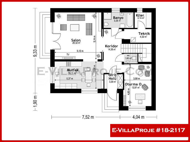 Ev Villa Proje #18 – 2117 Ev Villa Projesi Model Detayları