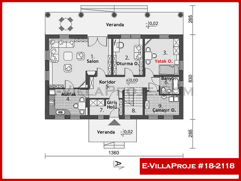 Ev Villa Proje #18 – 2118 Ev Villa Projesi Model Detayları