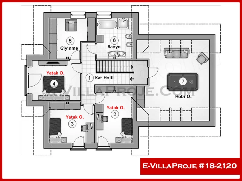 Ev Villa Proje #18 – 2120 Ev Villa Projesi Model Detayları