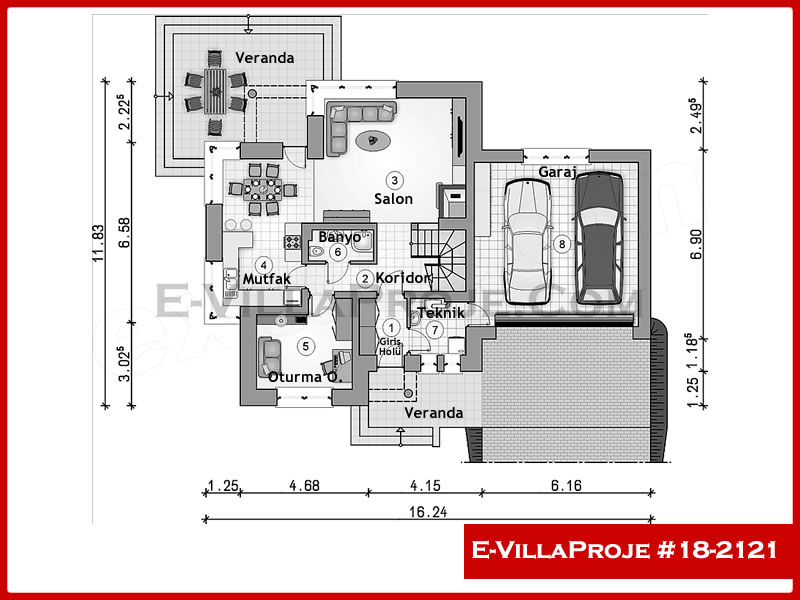 Ev Villa Proje #18 – 2121 Ev Villa Projesi Model Detayları