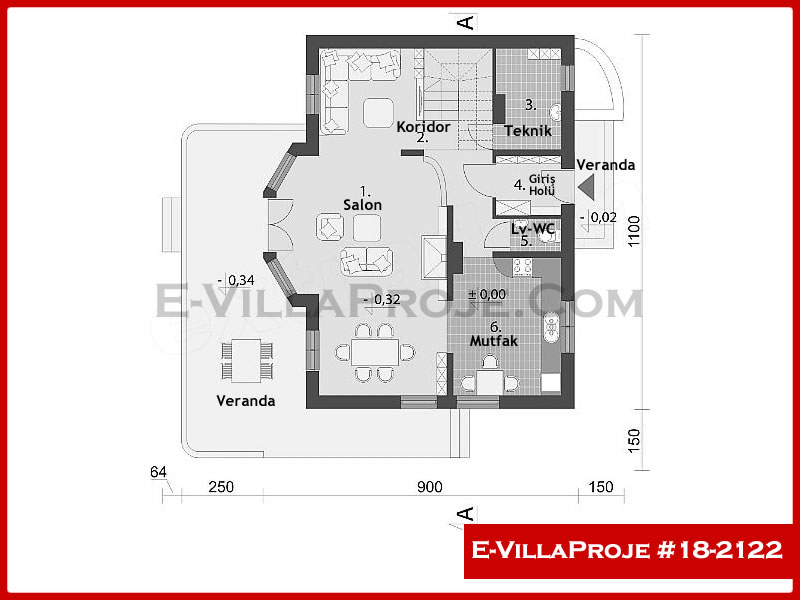 Ev Villa Proje #18 – 2122 Ev Villa Projesi Model Detayları