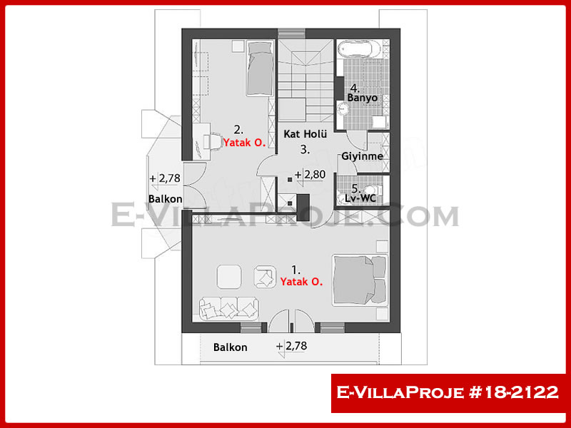 Ev Villa Proje #18 – 2122 Ev Villa Projesi Model Detayları