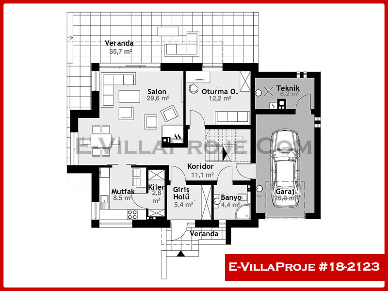 Ev Villa Proje #18 – 2123 Ev Villa Projesi Model Detayları