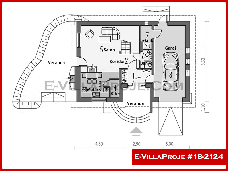 Ev Villa Proje #18 – 2124 Ev Villa Projesi Model Detayları