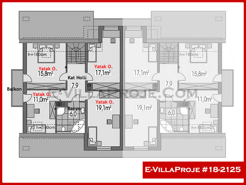 Ev Villa Proje #18 – 2125 Ev Villa Projesi Model Detayları