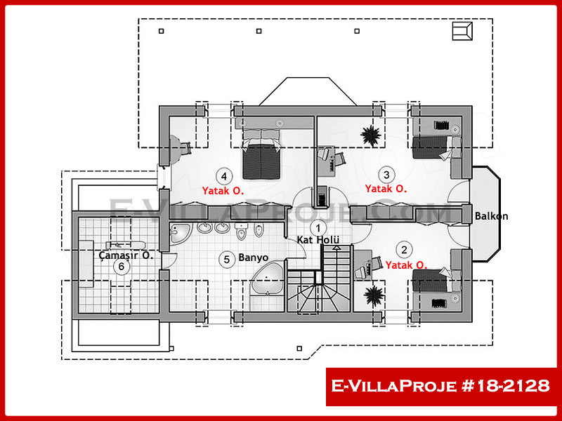 Ev Villa Proje #18 – 2128 Ev Villa Projesi Model Detayları