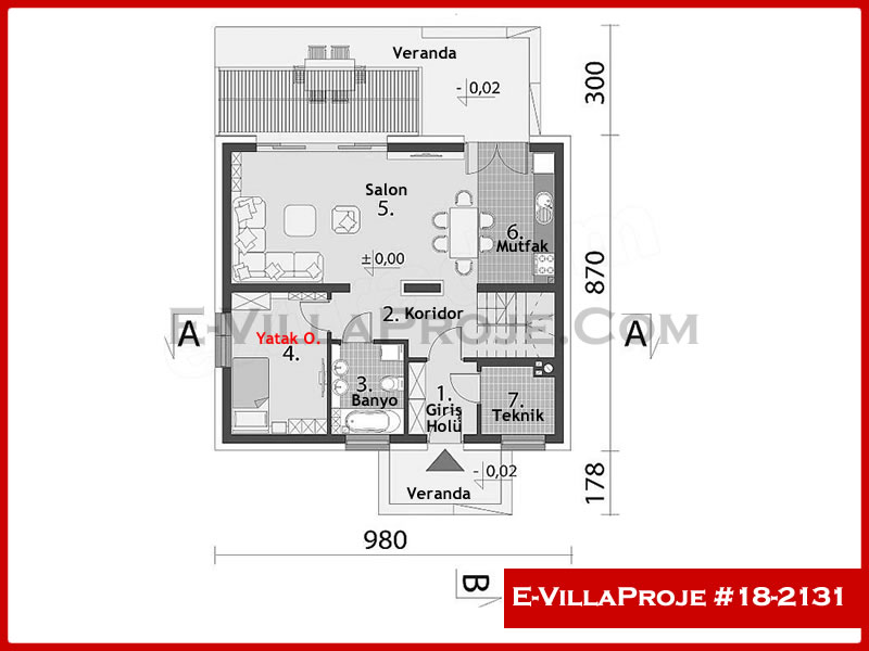 Ev Villa Proje #18 – 2131 Ev Villa Projesi Model Detayları