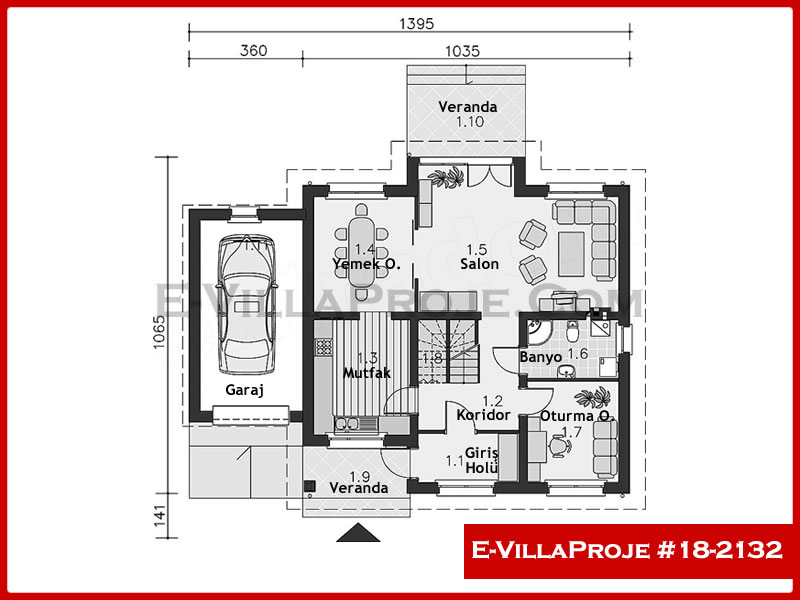 Ev Villa Proje #18 – 2132 Ev Villa Projesi Model Detayları