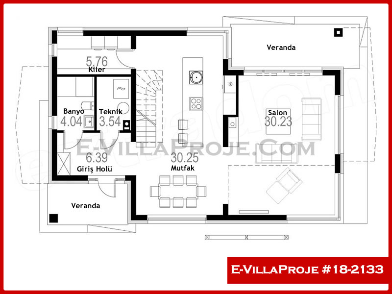 Ev Villa Proje #18 – 2133 Ev Villa Projesi Model Detayları