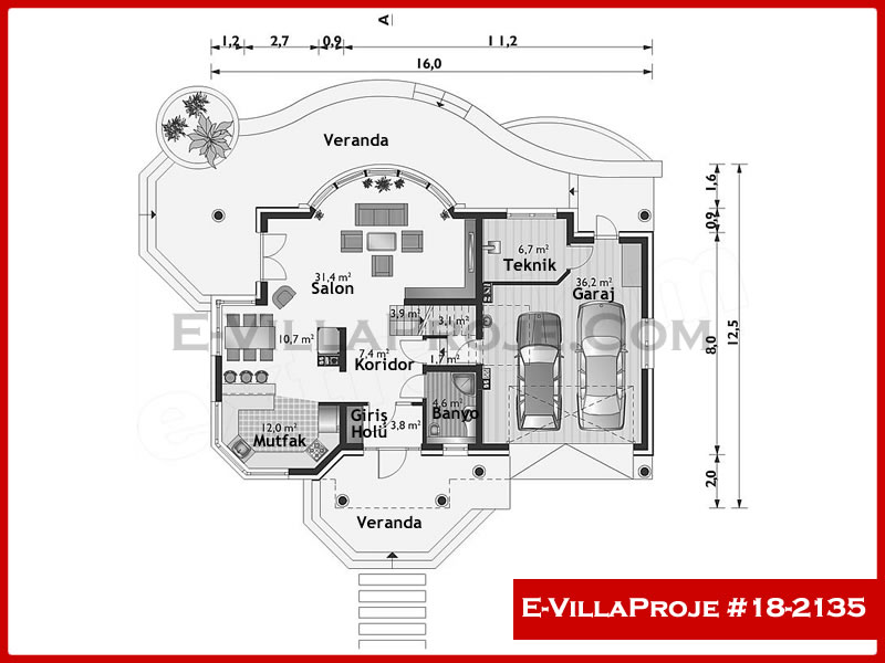 Ev Villa Proje #18 – 2135 Ev Villa Projesi Model Detayları
