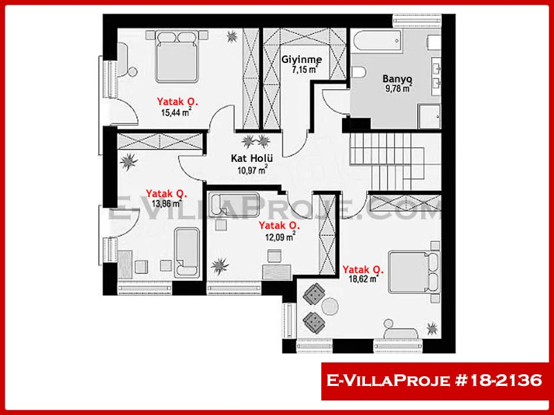 Ev Villa Proje #18 – 2136 Ev Villa Projesi Model Detayları