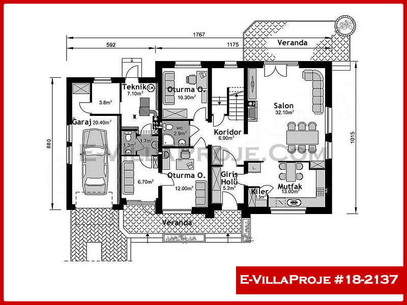 Ev Villa Proje #18 – 2137 Ev Villa Projesi Model Detayları