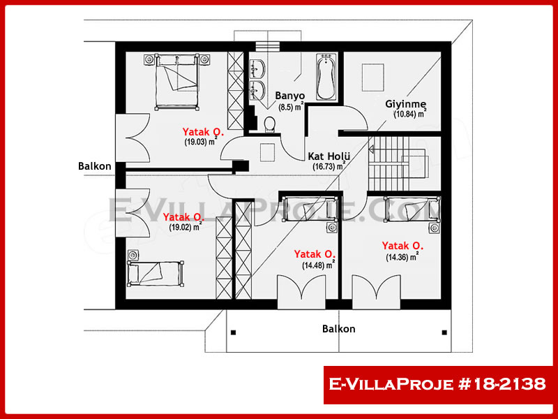 Ev Villa Proje #18 – 2138 Ev Villa Projesi Model Detayları