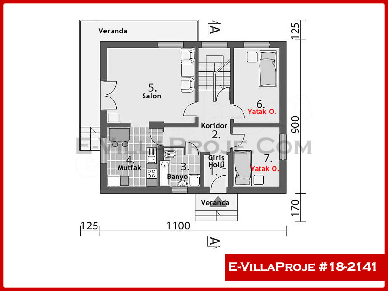 Ev Villa Proje #18 – 2141 Ev Villa Projesi Model Detayları