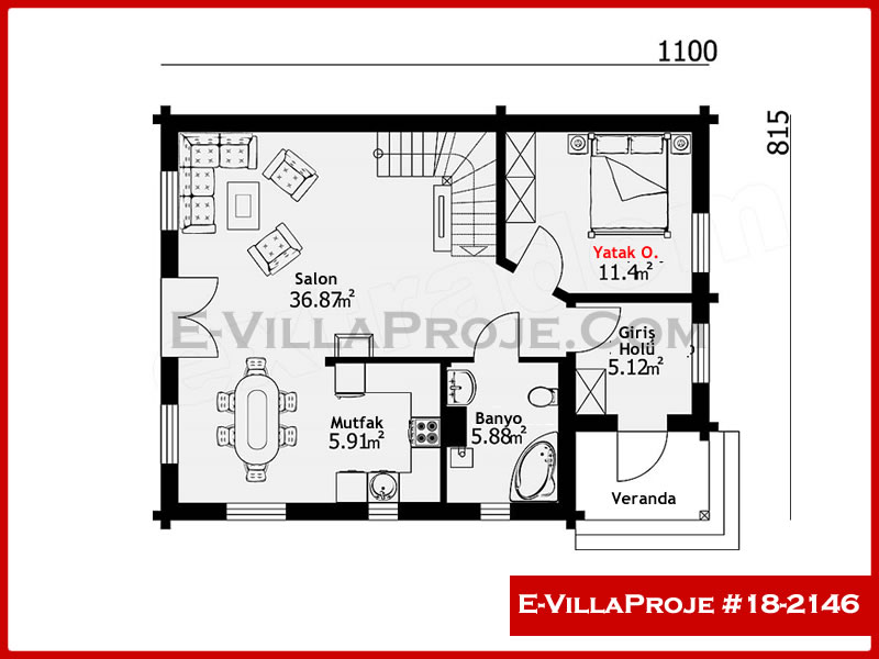 Ev Villa Proje #18 – 2146 Ev Villa Projesi Model Detayları