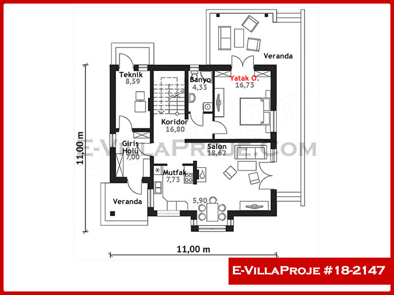 Ev Villa Proje #18 – 2147 Ev Villa Projesi Model Detayları