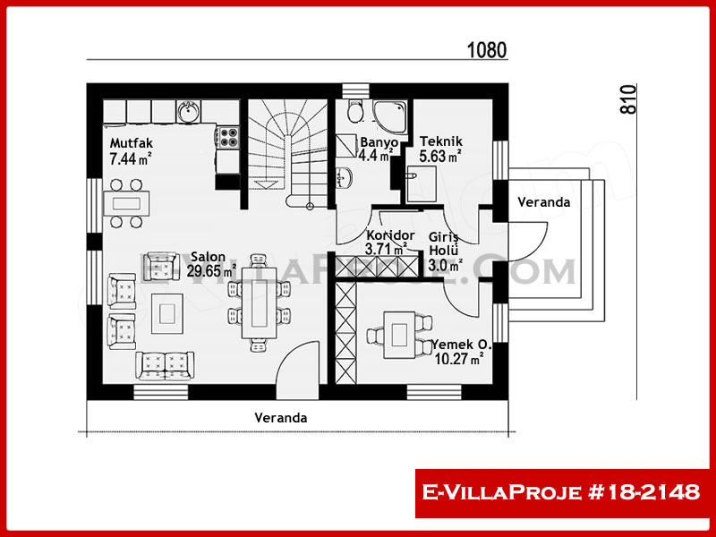 Ev Villa Proje #18 – 2148 Ev Villa Projesi Model Detayları