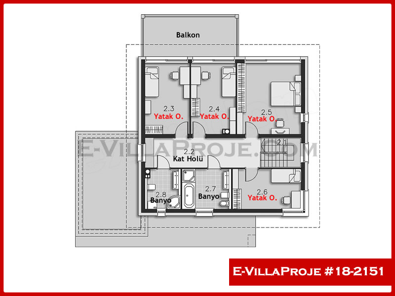 Ev Villa Proje #18 – 2151 Ev Villa Projesi Model Detayları