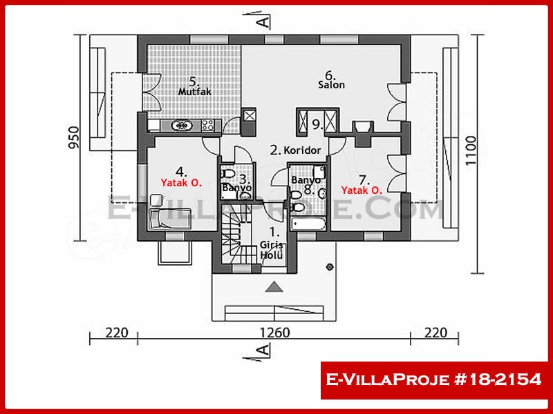 Ev Villa Proje #18 – 2154 Ev Villa Projesi Model Detayları