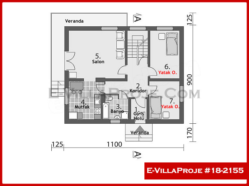 Ev Villa Proje #18 – 2155 Ev Villa Projesi Model Detayları