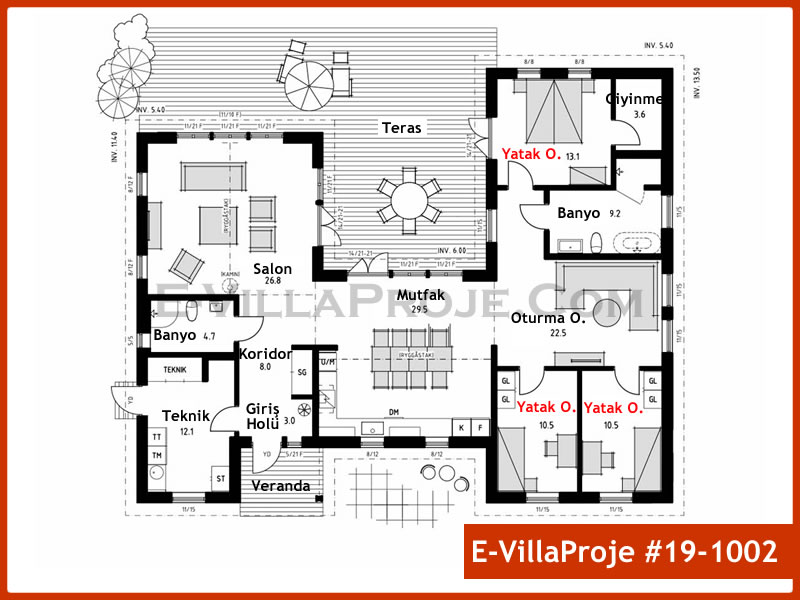 Ev Villa Proje #19 – 1002 Ev Villa Projesi Model Detayları