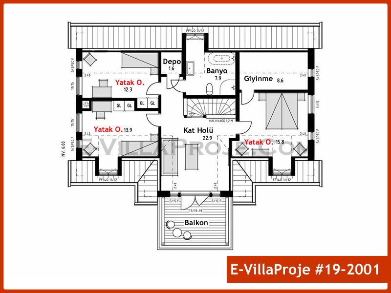 Ev Villa Proje #19 – 2001 Ev Villa Projesi Model Detayları