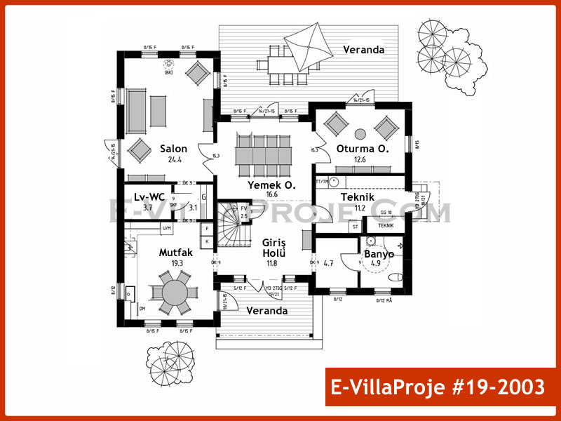 Ev Villa Proje #19 – 2003 Ev Villa Projesi Model Detayları
