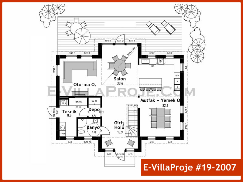 Ev Villa Proje #19 – 2007 Ev Villa Projesi Model Detayları